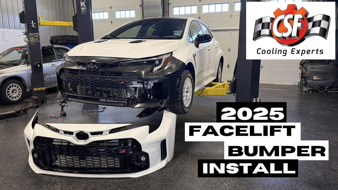 GR Corolla 2025+ Facelift bumper Install + CSF Radiator Install