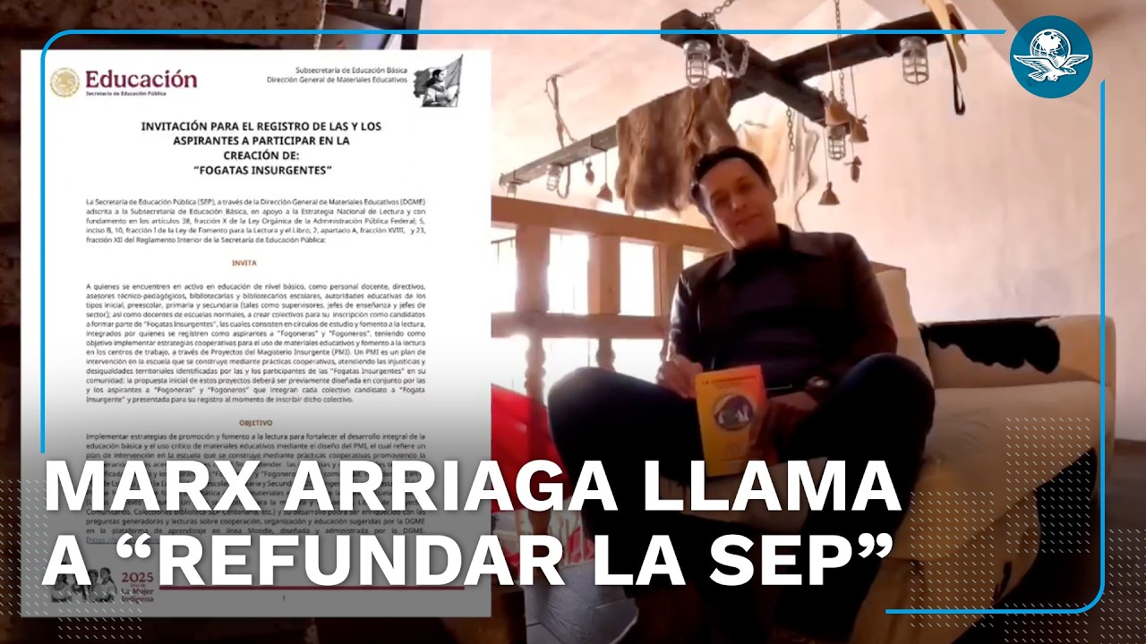 Acusa Marx Arriaga intento de privatizar la educaci&oacute;n dentro de la SEP; llama a &ldquo;rebelarse&rdquo;