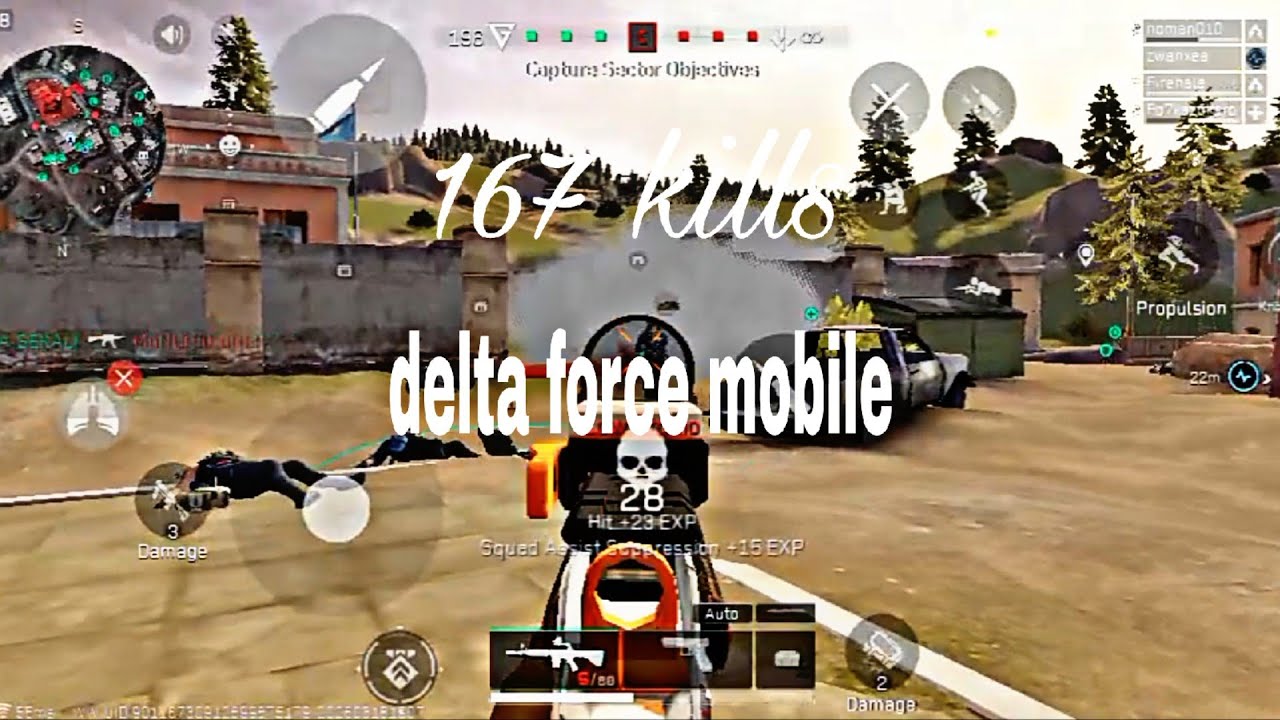 Delta force mobile.167 kill with assassult car-15.warfare trench line map.marshal rank
