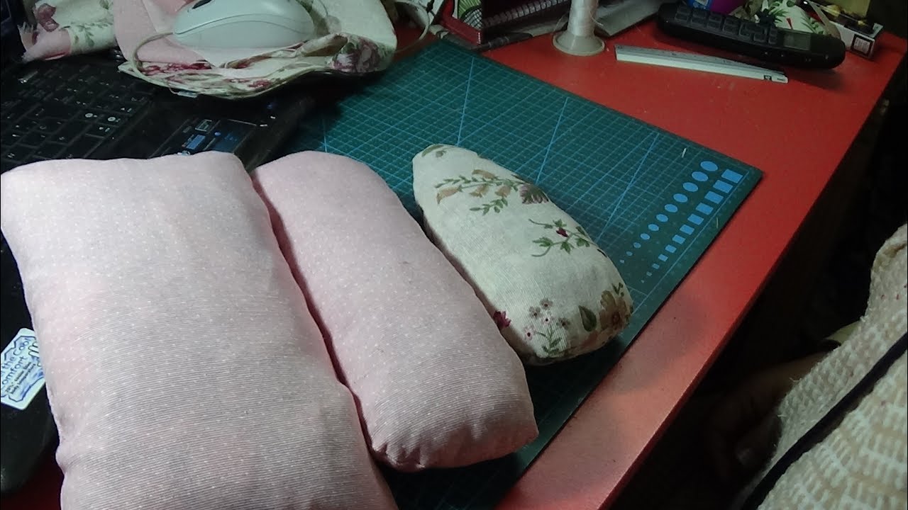 Tres cojines para costura