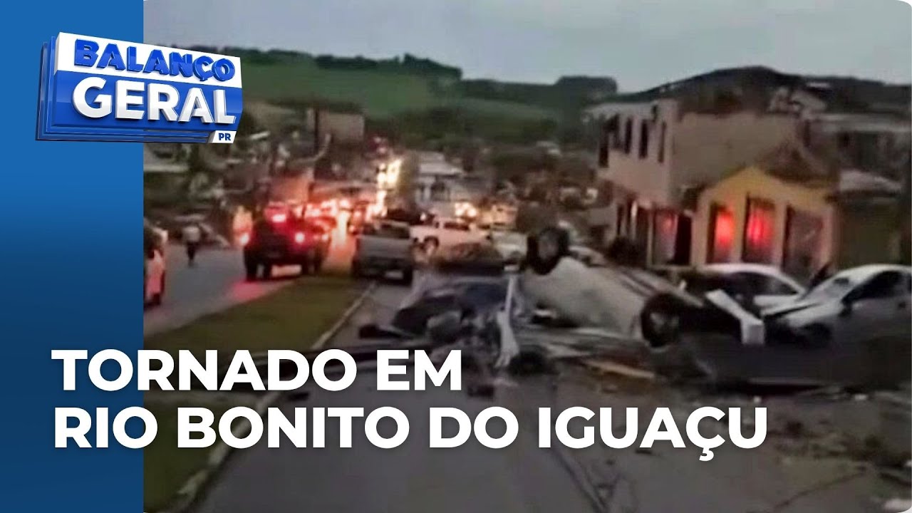 Tornado em Rio Bonito do Iguaçu arrasta carros e casas deixando mais de 400 feridos e 6 mortos