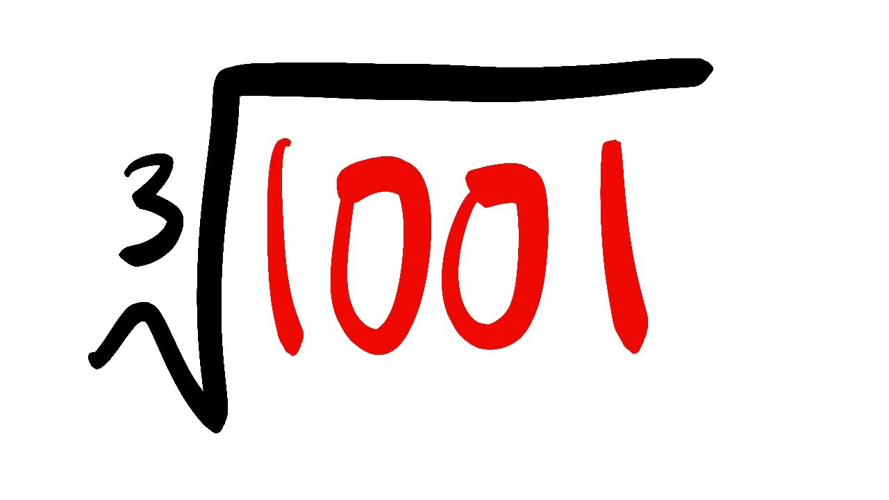 use calculus, NOT calculator (cube root of 1001)
