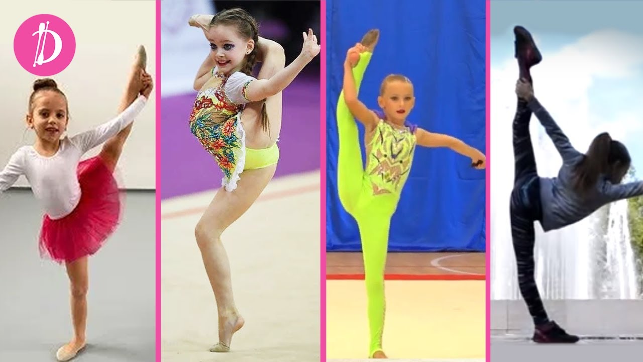 САМЫЕ КРАСИВЫЕ ГИМНАСТКИ ЮТУБА Ульяна Травкина / Мисс Николь / My Little Nastya / Polina  Gimnastica