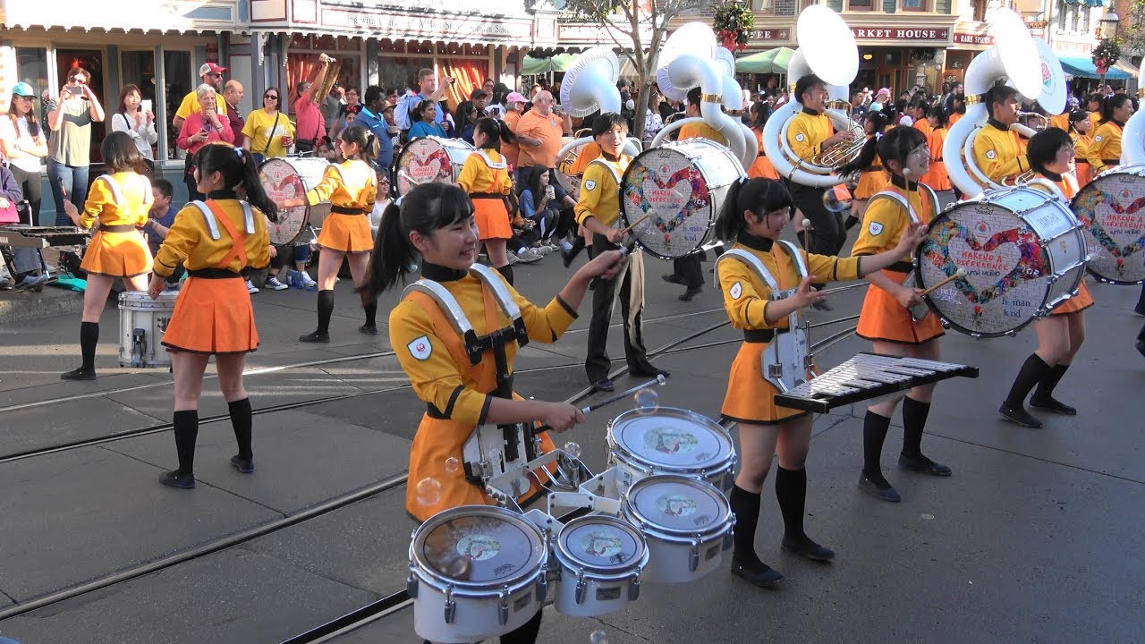 京都橘高校Kyoto Tachibana SHS Band Anaheim Disneyland Parade 「Multi-camera editing」「4ｋ」