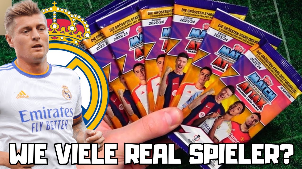 WIE VIELE REAL MADRID SPIELER in 10 PACKS ? 😱🔥 TOPPS MATCH ATTAX CHAMPIONS LEAGUE 2023/24