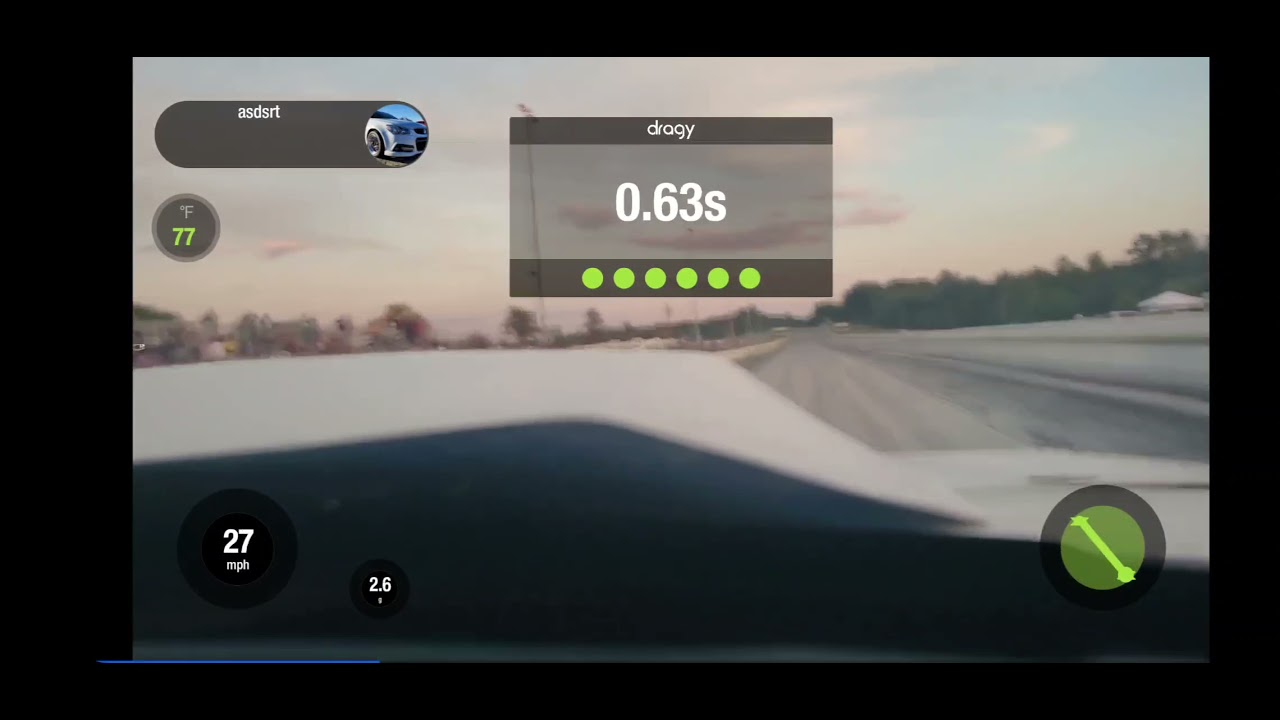 Dragy in car footage from the LS stock block record car