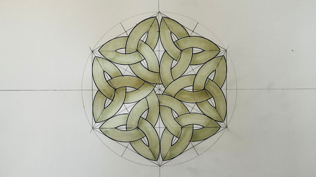 Art Therapy: STEP By STEP Guide To Draw a Beautiful Geometric Pattern