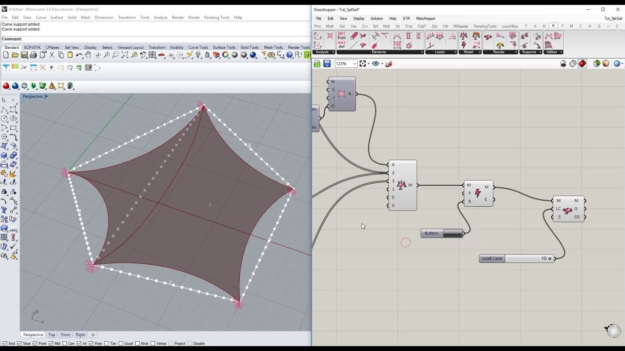 Kiwi!3d Tutorial - Form Finding with Isogeometric Analysis