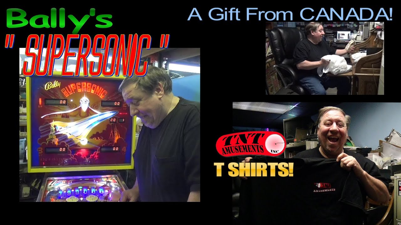 #956 Bally SUPERSONIC Pinball Machine, TNT 