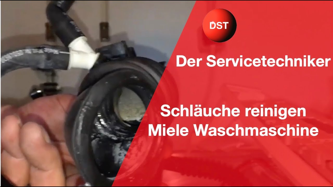 Miele Waschmaschine Reinigung der Schläuche des Einspülsystems