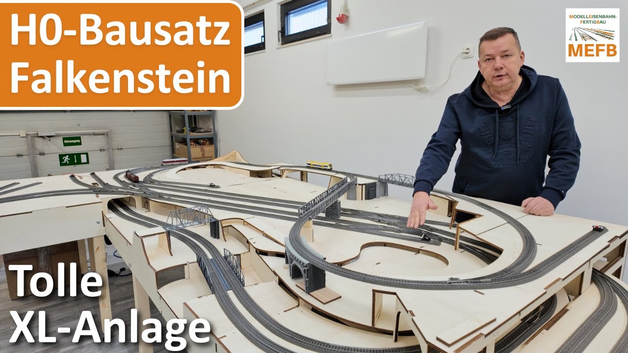 Anlage Falkenstein / MEFB / Holzbausatz / Modelleisenbahn bauen / Spur H0 / Märklin / C-Gleis