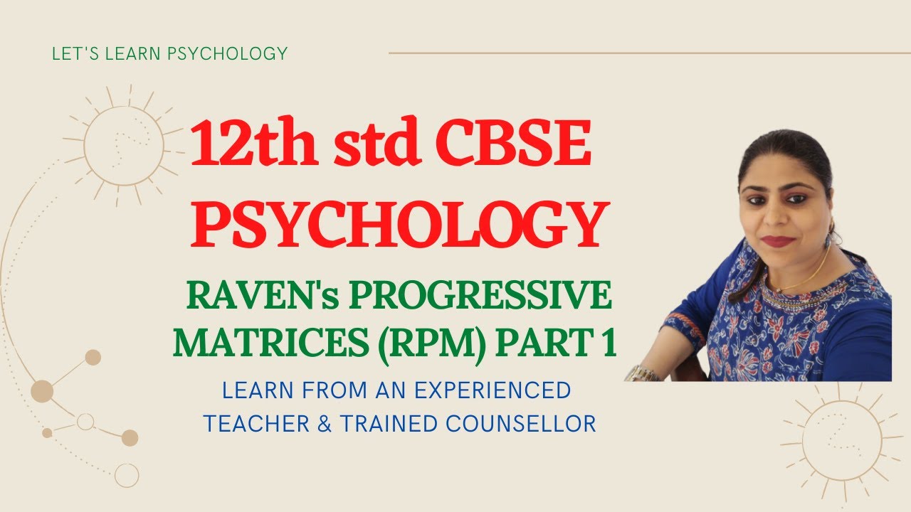 RAVENS PROGRESSIVE MATRICES RSPM 1-ENGLISH