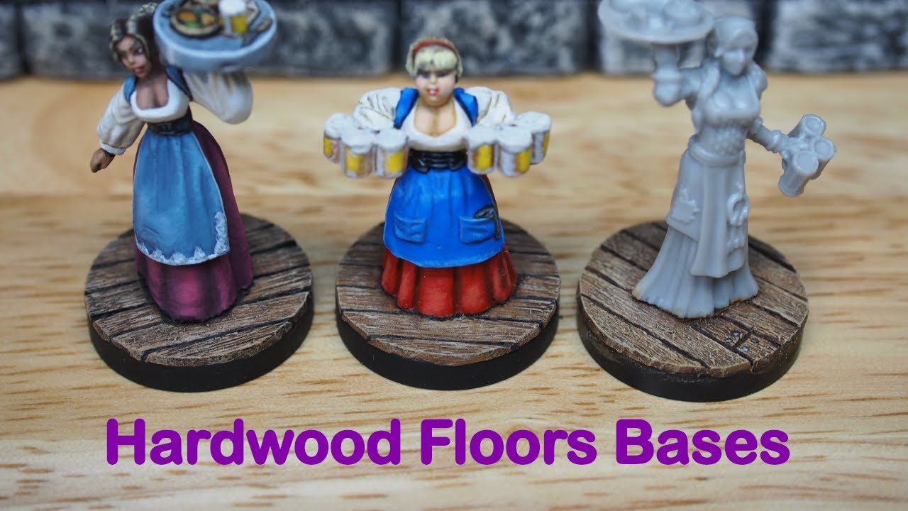 Easy Miniature Basing: From Coffee Stirrers to Hardwood Floors