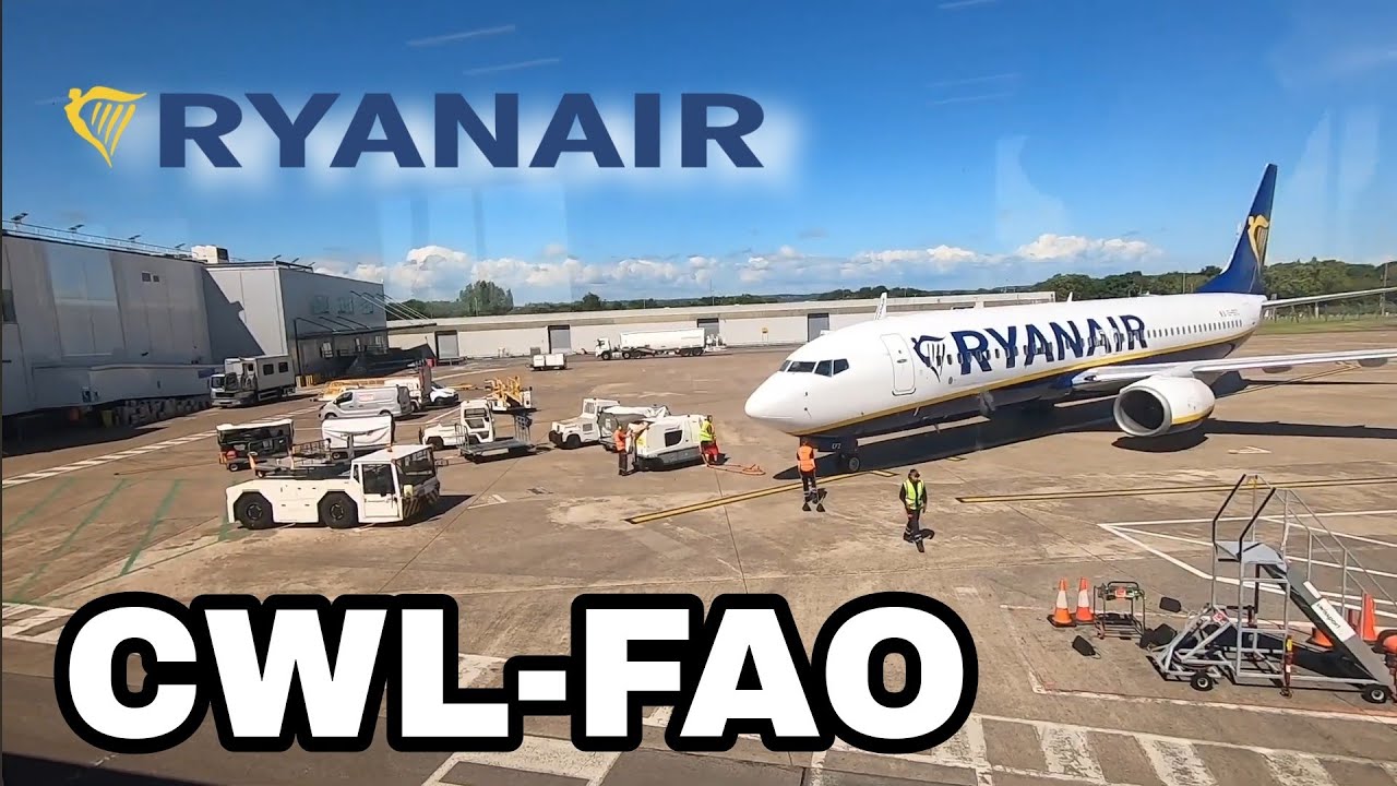 Flying on a Ryanair's 737 to Faro, FR9224 from Cardiff to Faro on Ryanair's 737-800
