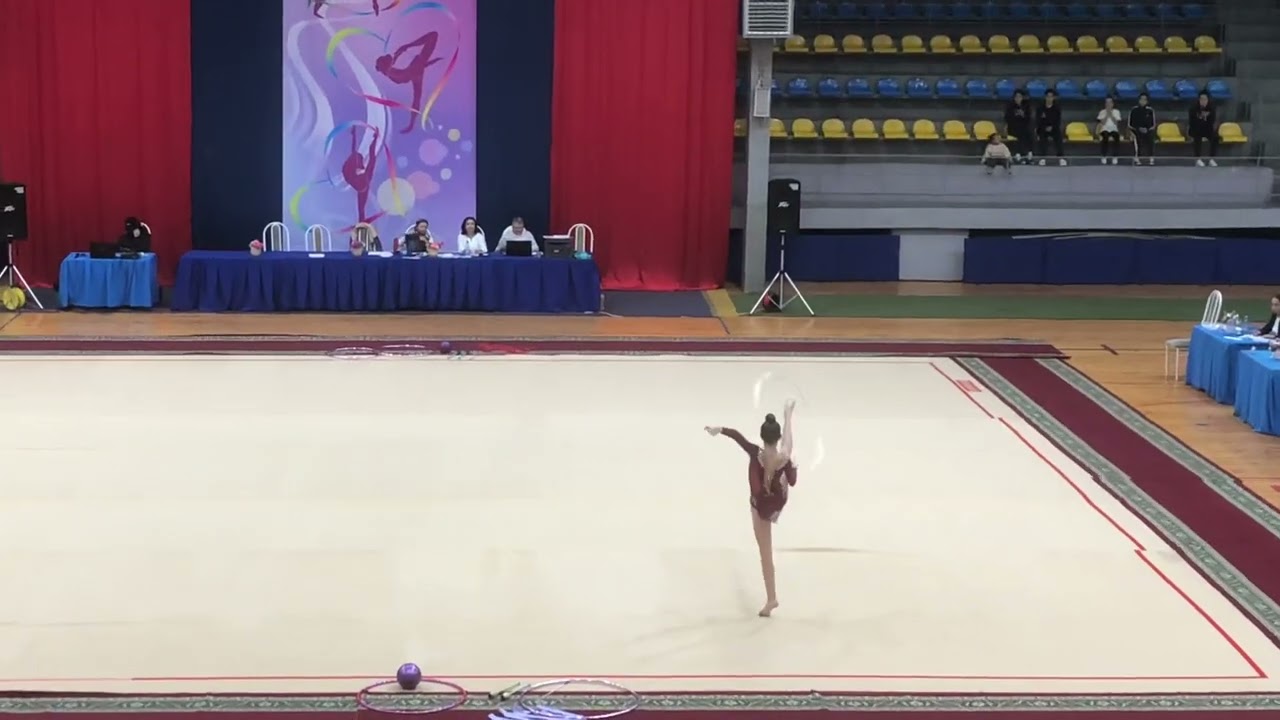 Чемпионат по художественной гимнастике Карагандинской области 11.09.2025 Сайфуллина Саида (обруч)