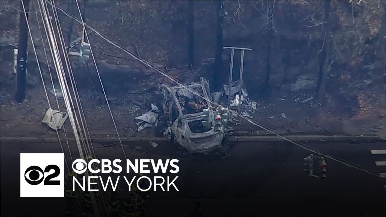 2 killed in fiery Tesla crash in Pelham Manor, N.Y.