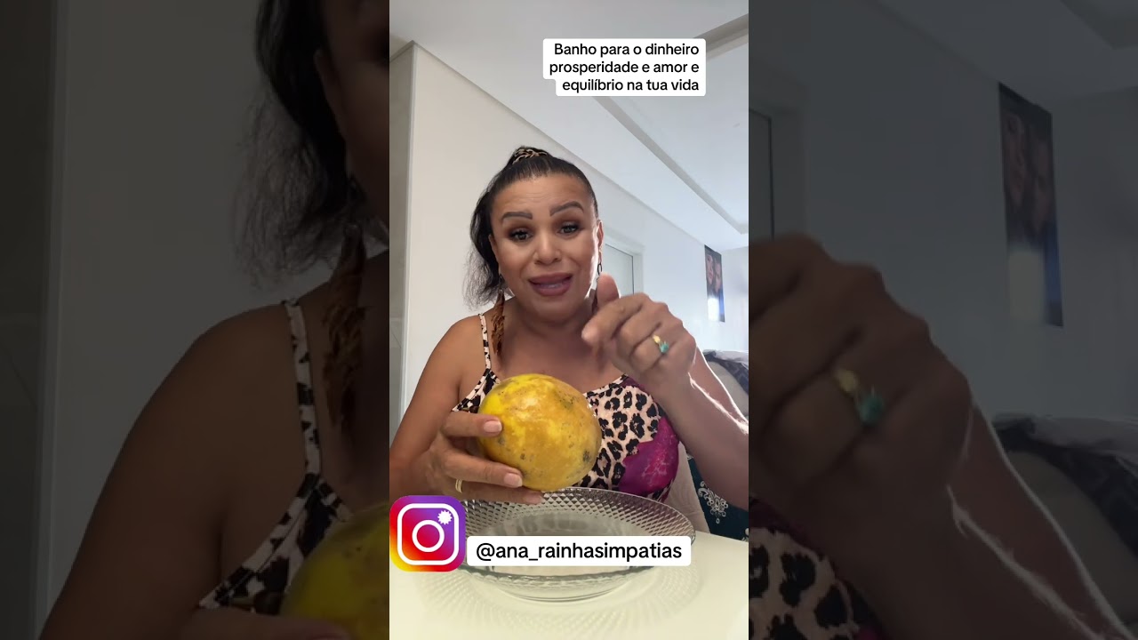Banho para prosperidade, dinheiro e amor feito com maracuj&aacute;. #maesilvia 