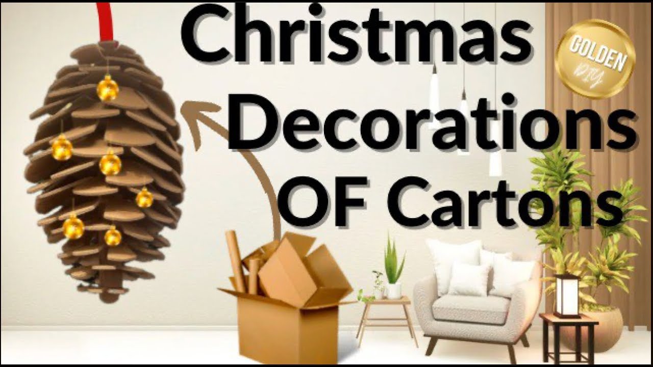 CHRISTMAS DECOR MADE OF CARDBOARD ACCESSORY DOLLARAMA CRAFT  DIY HOME DECOR DIY ART DESIGN