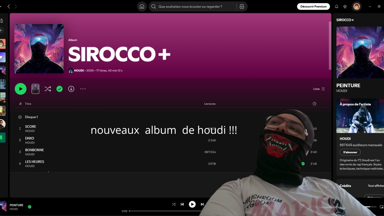 Je réagis au nouvel album Sirocco+ de Houdi