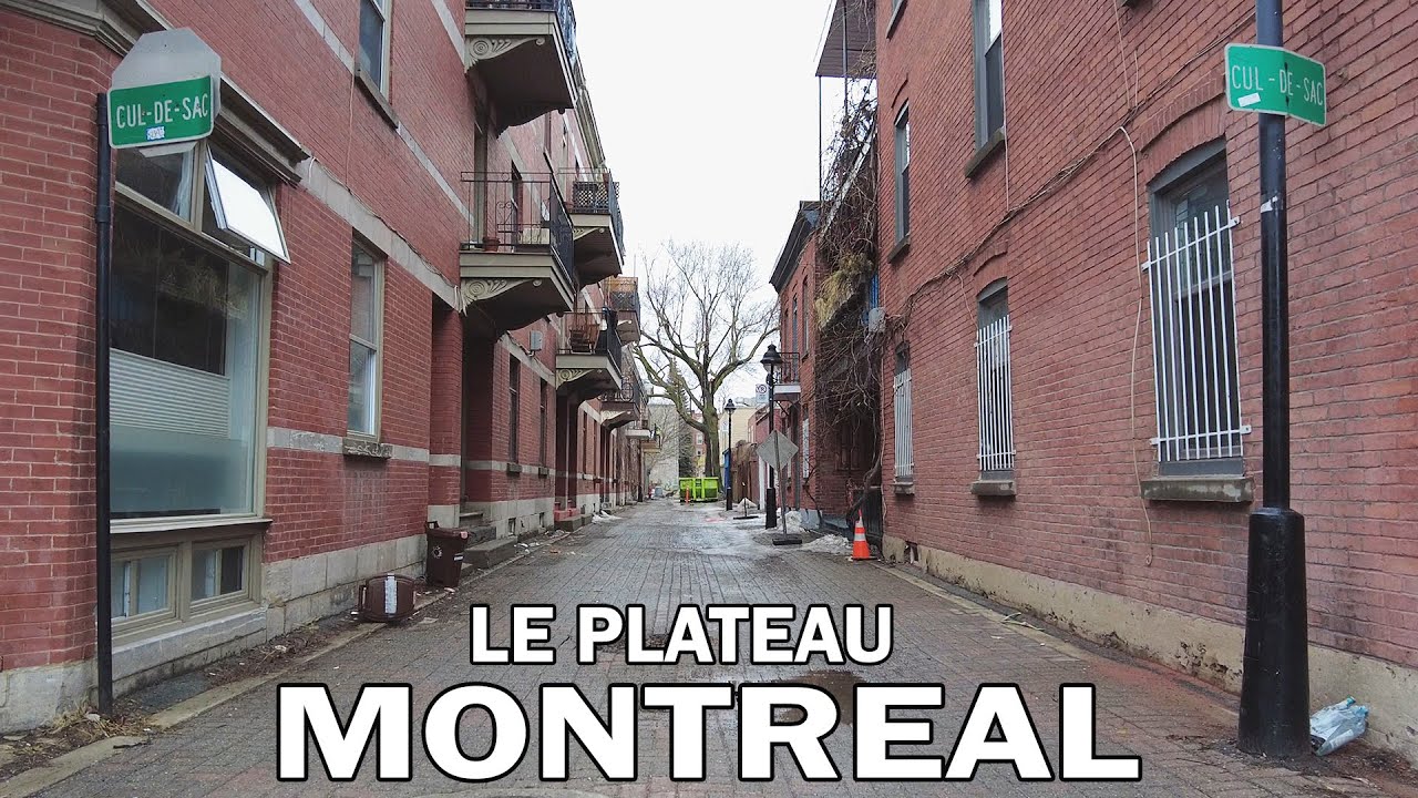 Walking Unique Montreal Streets - Le Plateau Mont-Royal - Spring 2022