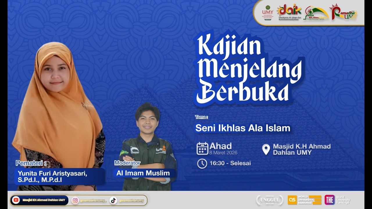 Kajian Menjelang Berbuka | Yunita Furi Aristyasari, S.Pd.I., M.Pd.I.