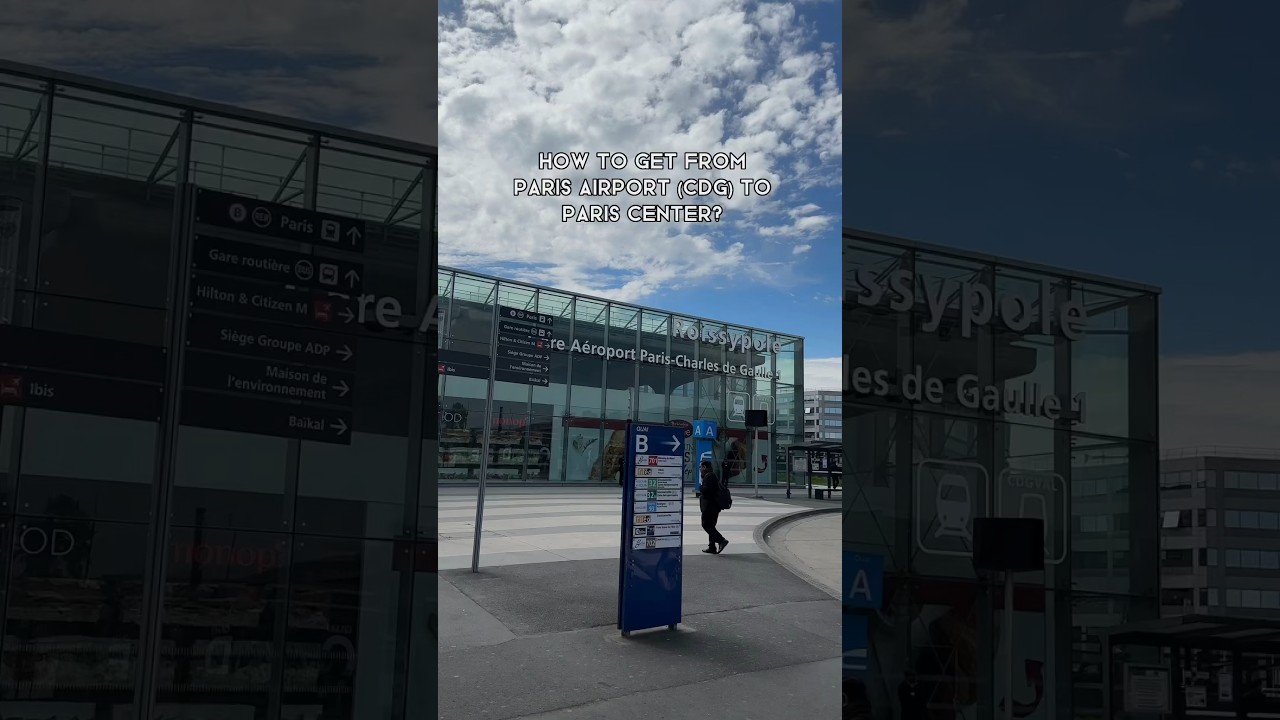 How to get from Paris airport CDG to Paris city center? #paris #traveltips #parisairport #howto #fyp