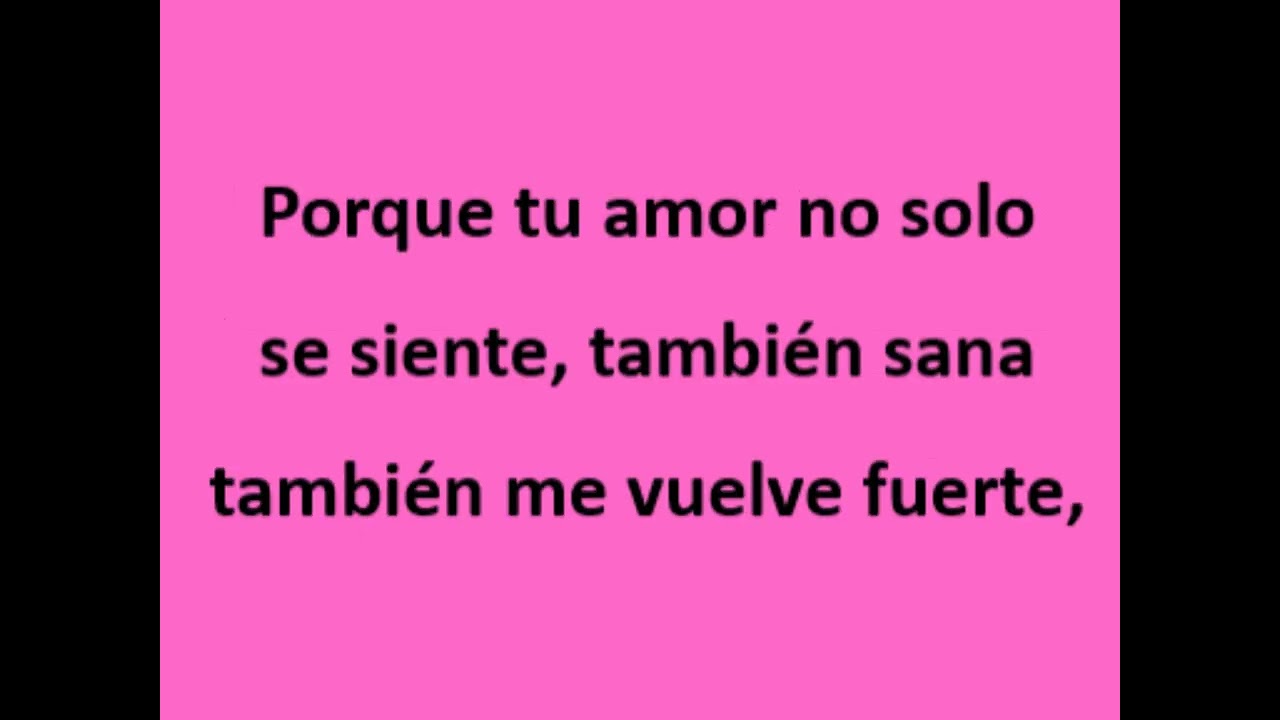 Tu Amor Me Levanta - Karaoke