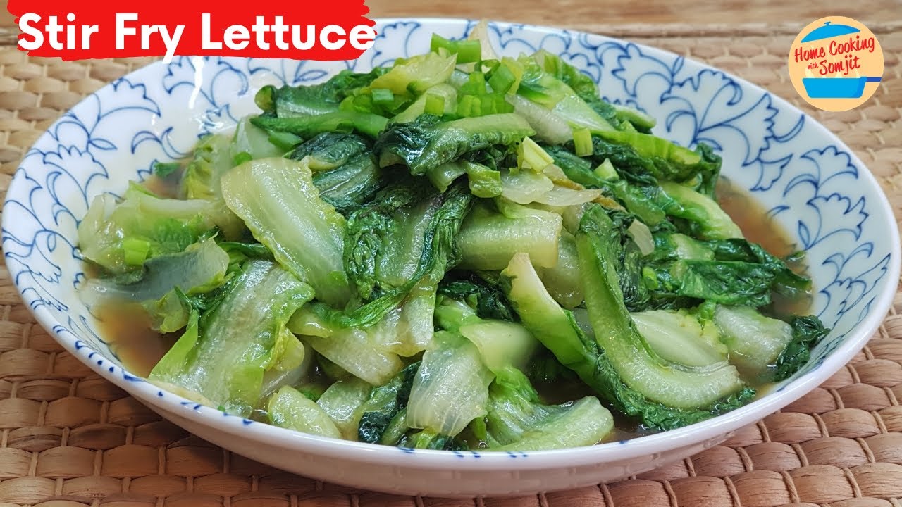 Simple Stir Fry Lettuce with Oyster Sauce
