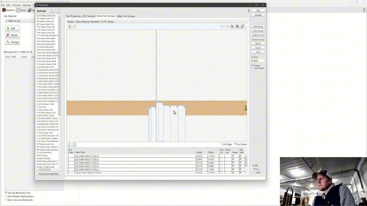 Make a Glass Retainer Door For Mozaik Software!