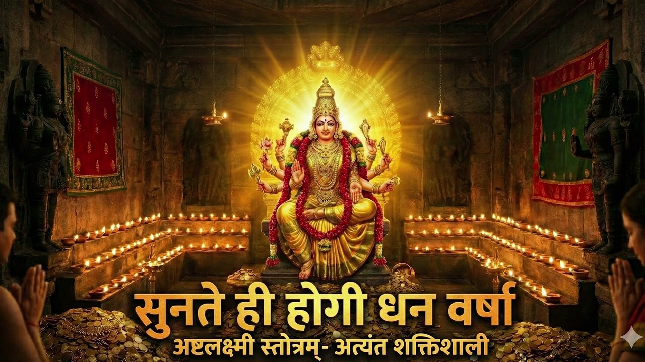 सुनते ही शुरू होगी धन वर्षा | चमत्कारी अष्टलक्ष्मी स्तोत्रम् | Powerful Lakshmi Mantra for Wealth