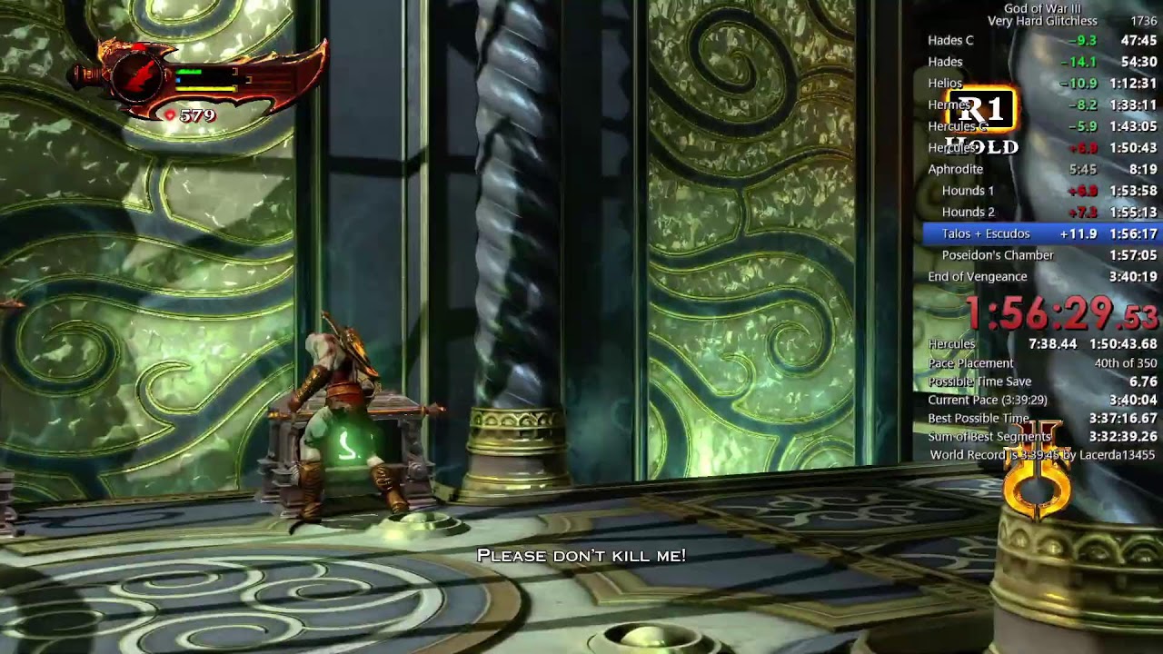 God of War 3 Very Hard Glitchless (PS4)