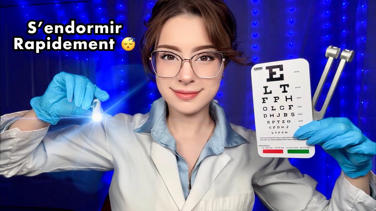 ASMR Examen Nerf Crânien CLASSIQUE ♡ Yeux, Oreilles, Detailed Cranial Nerve Exam RP ♡