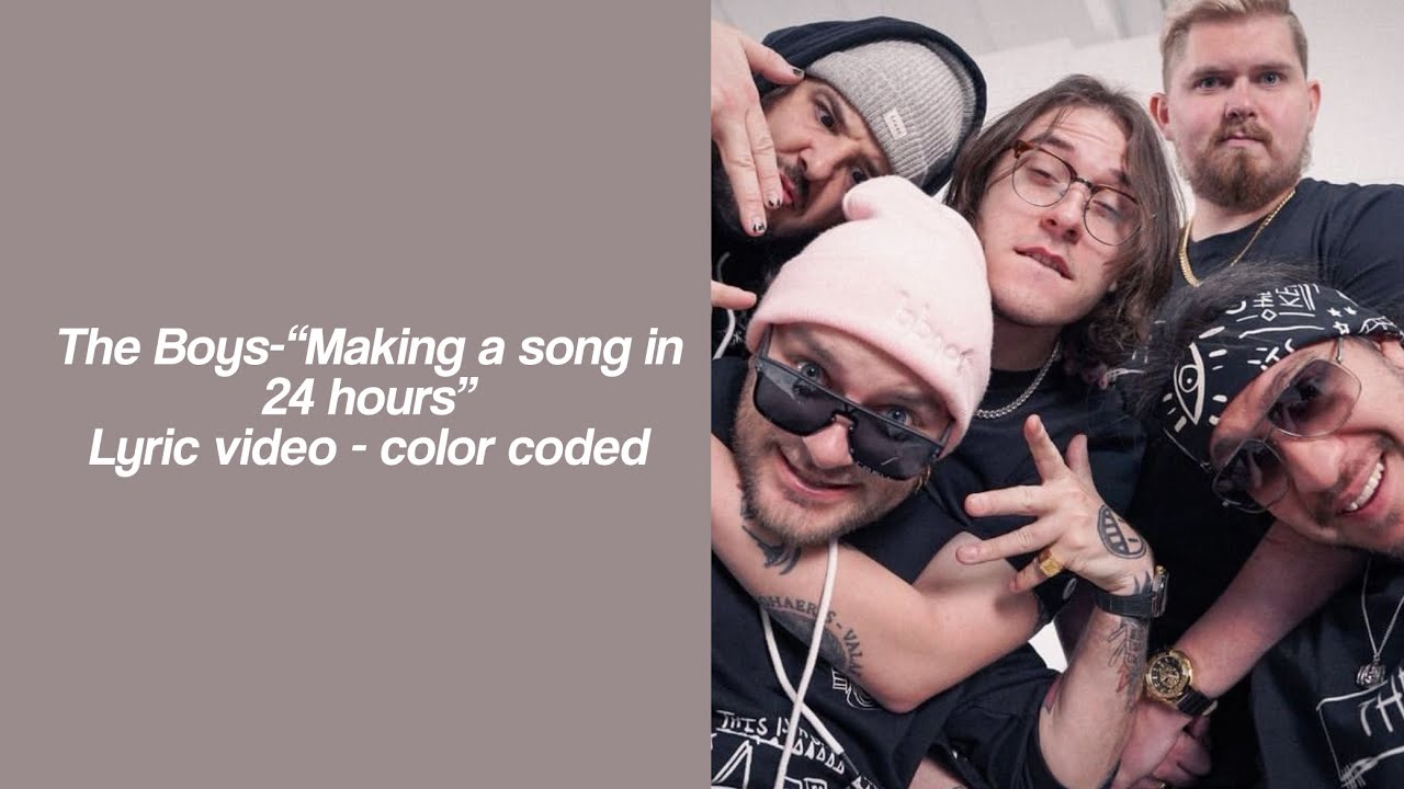 ☆|| The Boys - &ldquo;Making a Song in 24 hours&rdquo; | Lyric video - color coded ||