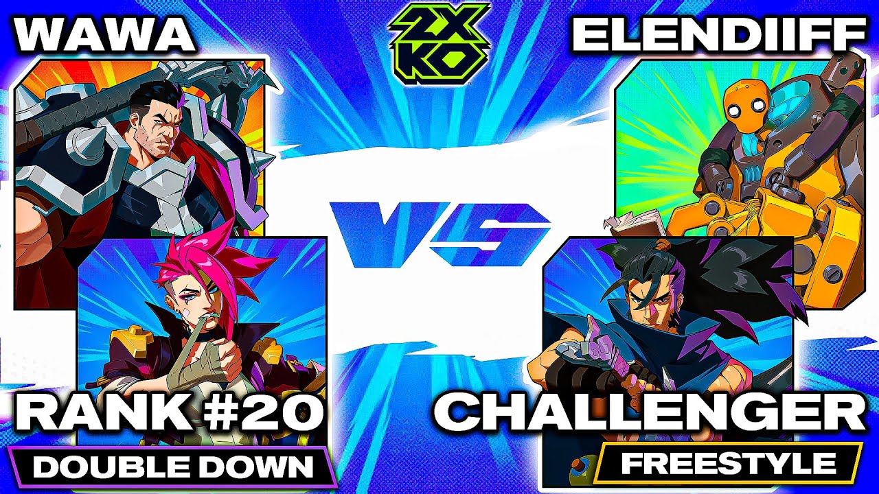 2XKO ▰ Wawa (#20)  🥊🪓 Vi/Darius vs Elendiiff 🌪🤖 Yasuo/Blitz ▰ High Level Gameplay
