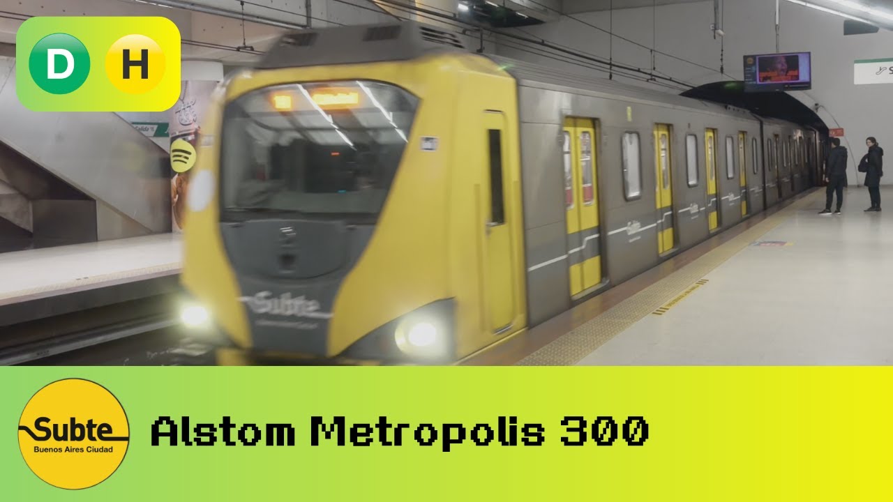 El mismo tren, dos líneas diferentes: Alstom 300 en D y H