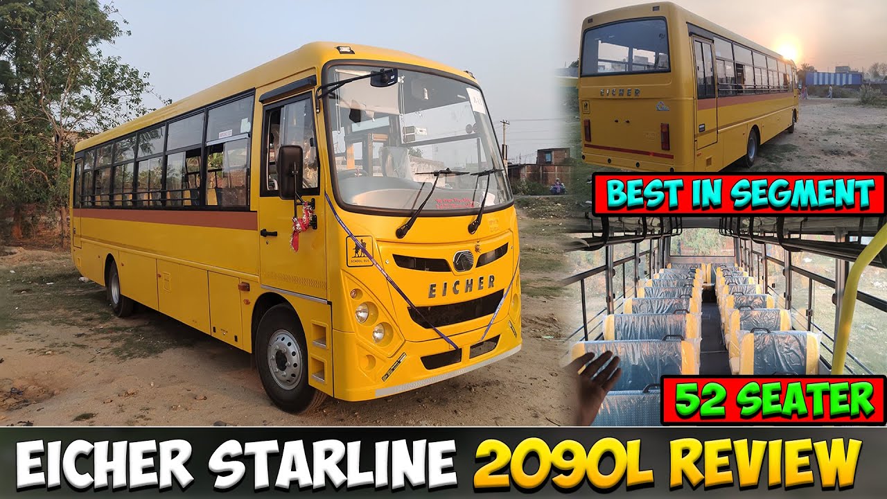 New Eicher School Bus l Starline 2090 L 52 Seater BS6 l Full Detail Review with Price
