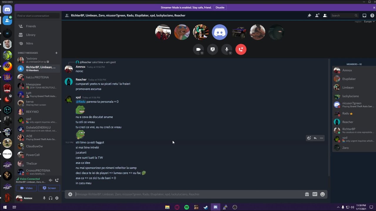 DISCUTIA INTRE MINE, RADUQ, XPEEDO, LUCKYLUCIANO, REACHER + ALTII