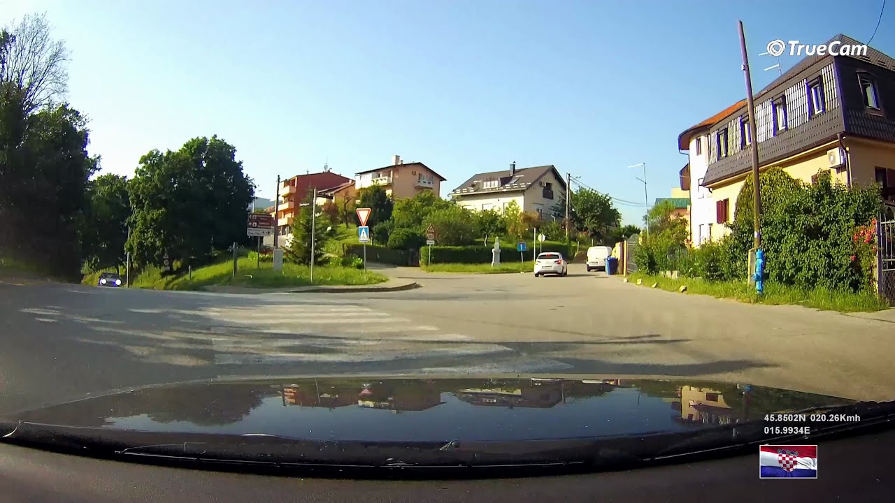 Zagreb : Driving from Bukovac to one of the highest hill in the city driving constantly uphill