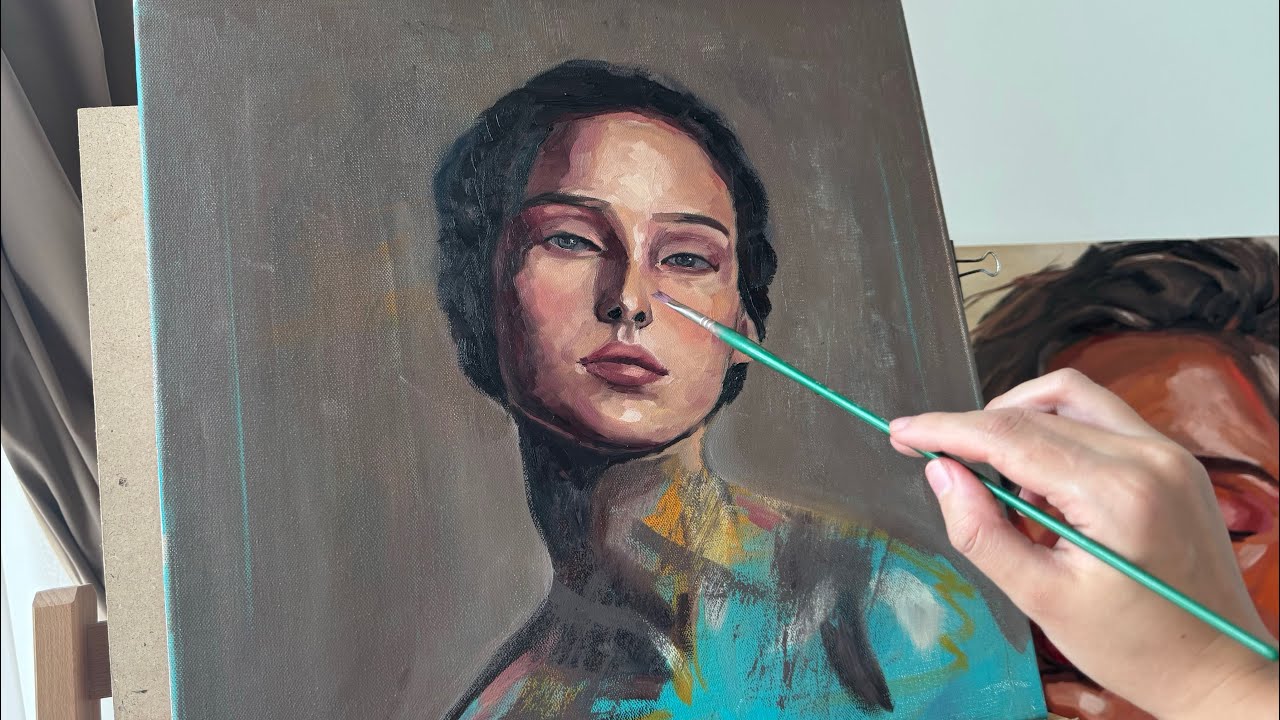 Abstract Realism Portrait Painting | PART TWO