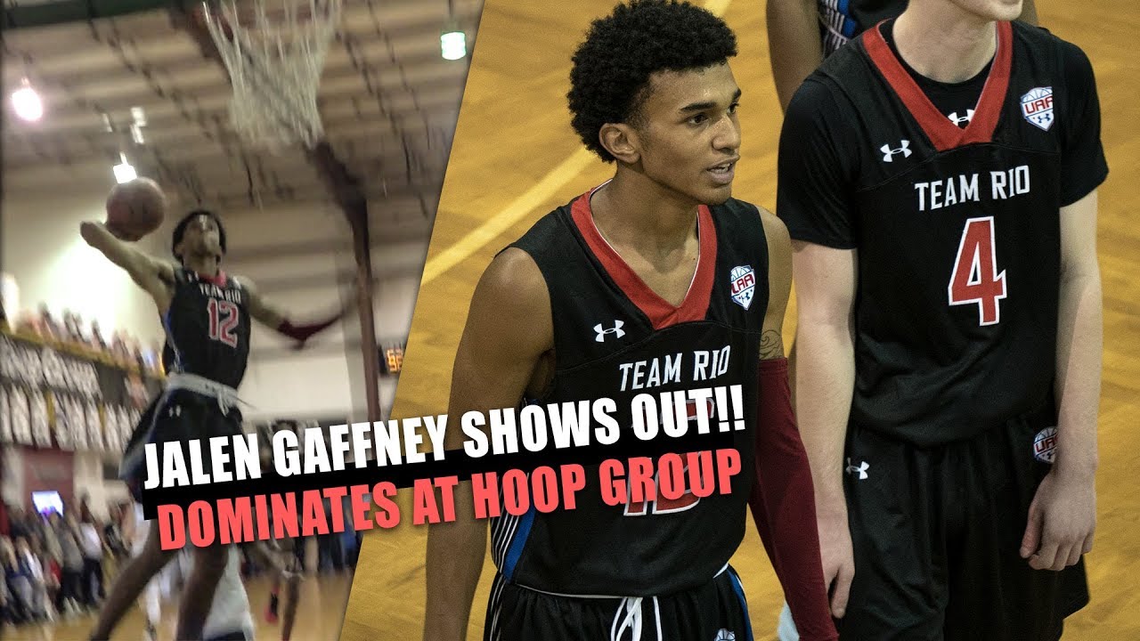 Jalen Gaffney SHOWS OUT at Hoop Group Showdown!! Versatile Jersey Guard!
