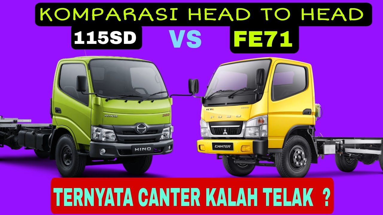 komparasi  canter FE 71 dengan dutro 115 SD euro 4  .  Apa mungkin mitsubishi canter kalah  jauh  ?
