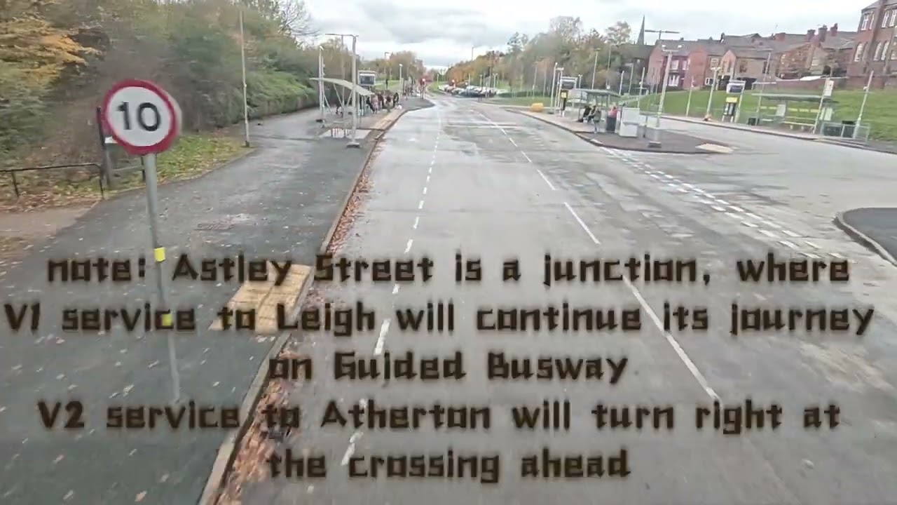 Manchester Guided Busway ahead POV