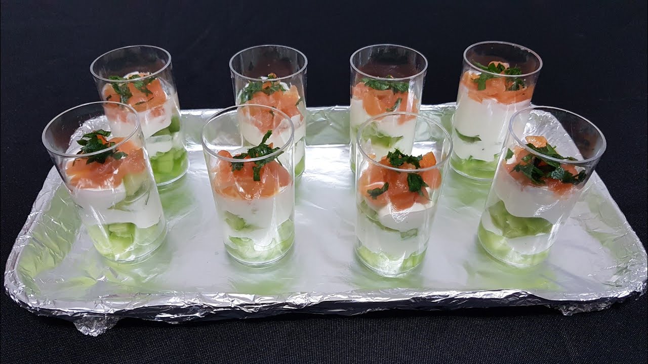 Verrines salées saumon faciles
