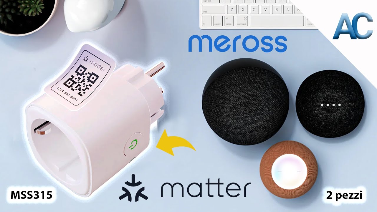 Meross MSS315 Smart Plug | Compatibile con MATTER, e con il monitoraggio dei consumi in tempo reale!