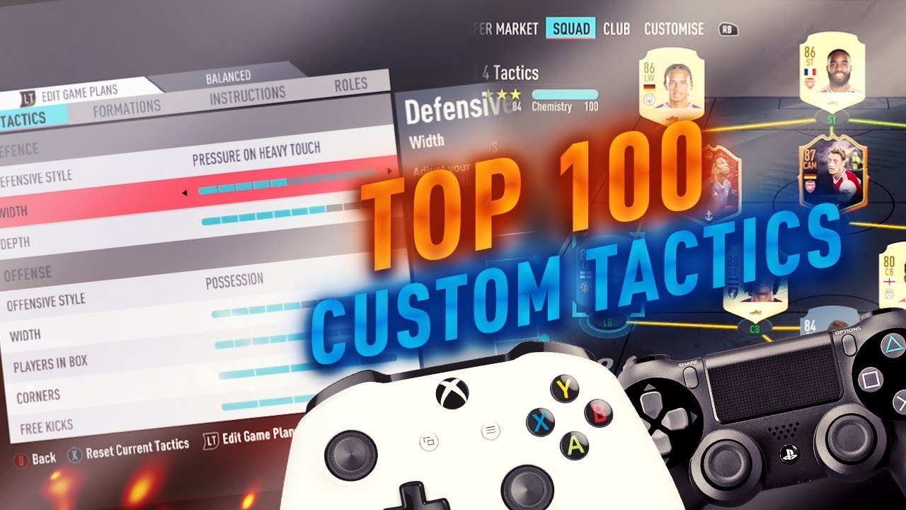 TOP 100! BEST CUSTOM TACTICS FIFA 20 - FORMATION AND PLAYER INSTRUCTIONS - FIFA 20 ULTIMATE TEAM