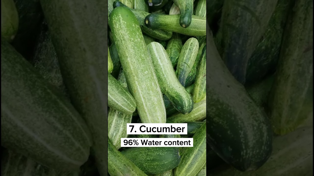Top 7 Fruits With Highest Water Content In The World #shorts