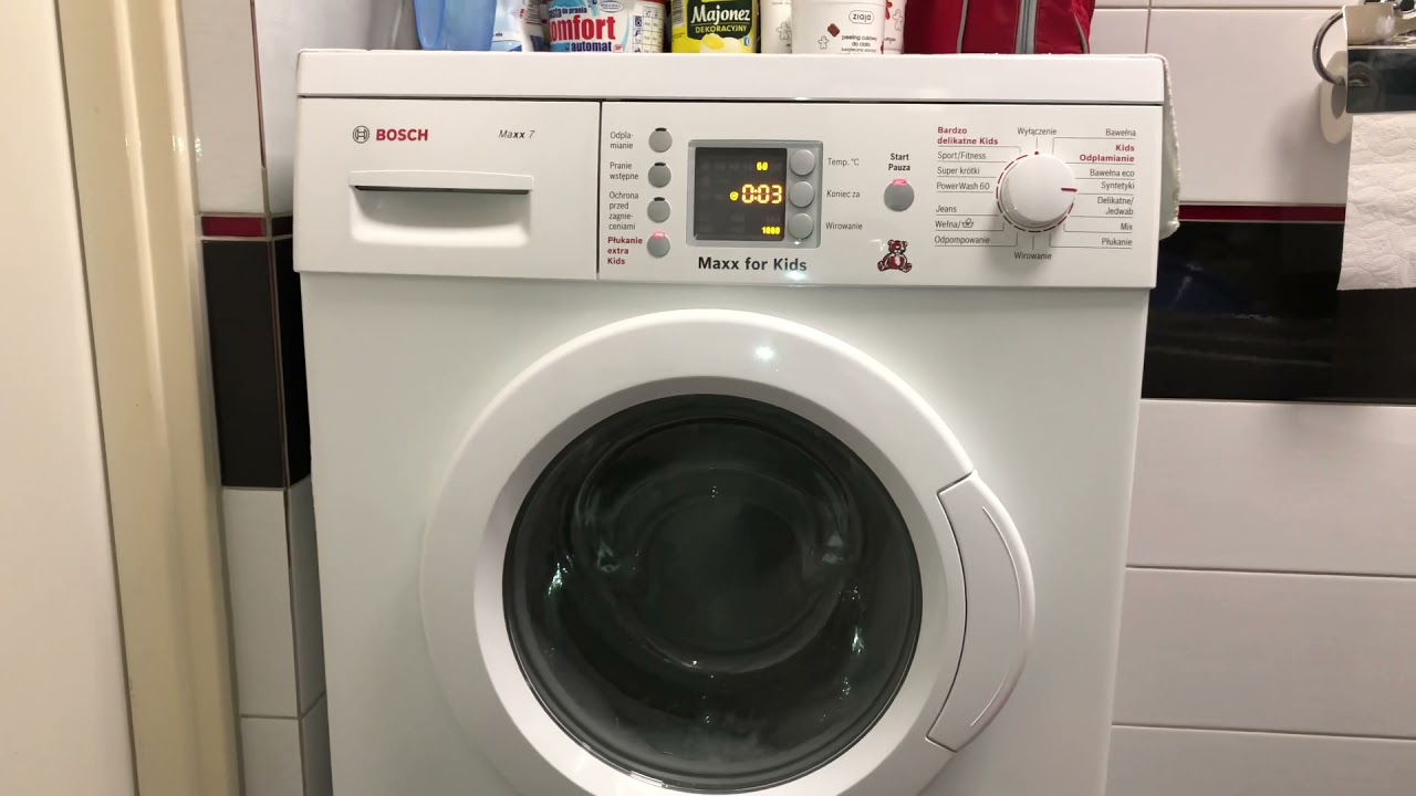 Bosch WAE2047KPL - unbalanced spin 900 rpm | niewyważone wirowanie 900 rpm