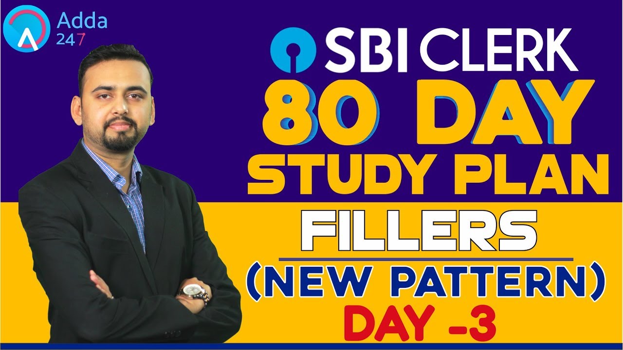 SBI CLERK PRE | 80 Day Study Plan (English) | Fillers (New Pattern) By Saurabh Sir | Day-3