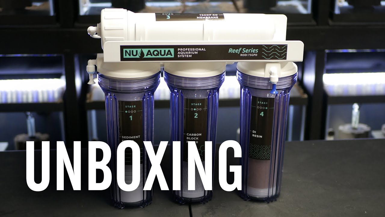 NU Aqua Reef Series 4 Stage 75GPD RODI Reverse Osmosis System Unboxing