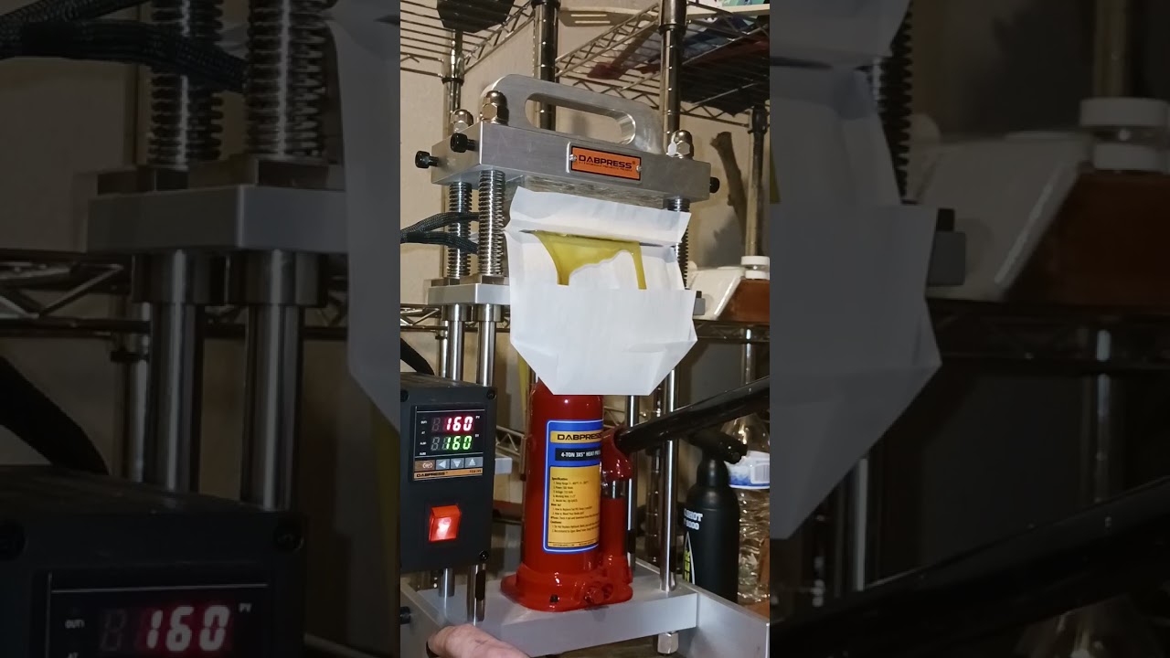 dabpress 4 ton, 20 gram has rosin squish. cherry atomic sledgehammer.